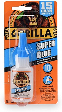 Gorilla Super Glue 15 Gram, Clear