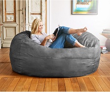 Lumaland Luxury 6-Foot Bean Bag Chair