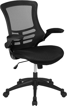 Flash Furniture Mid-Back Black Mesh Swivel Task Chair