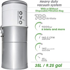 OVO Heavy Duty Powerful Central Vacuum System